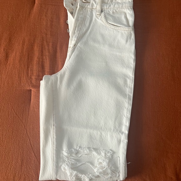 FREE PEOPLE Button Up Double Ripped Knee Jeans - Picture 5 of 5